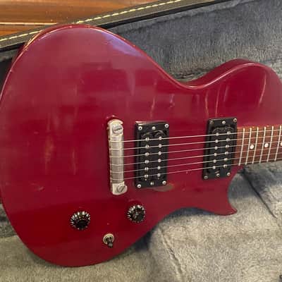 Gibson The Hawk 1996 - Red - VINTAGE - ALL ORIGINAL - Hardshell Case - Headstock/Neck Repair image 2