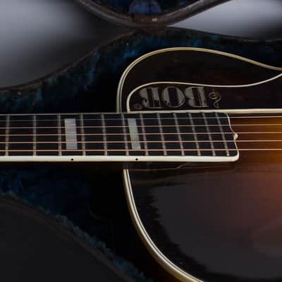 D'Angelico Style A Arch Top Acoustic Guitar (1938), ser. #1368, original black hard shell case. image 13
