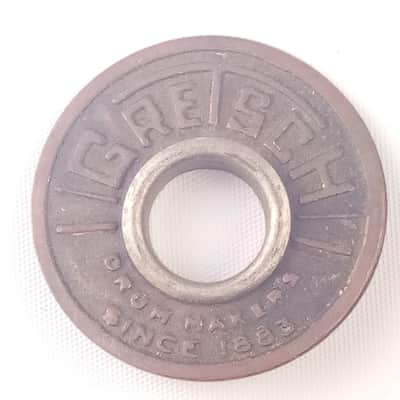 Gretsch Bass Drum Round Badge Skinny Sticks+Smaller Letters Broadkaster 50s USA image 1