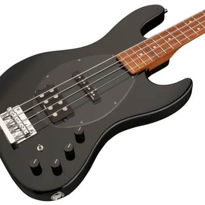 Sadowsky MetroExpress 21-Fret Vintage M/J Bass, Roasted Maple Fingerboard, 4-String - Solid Black High Polish image 1