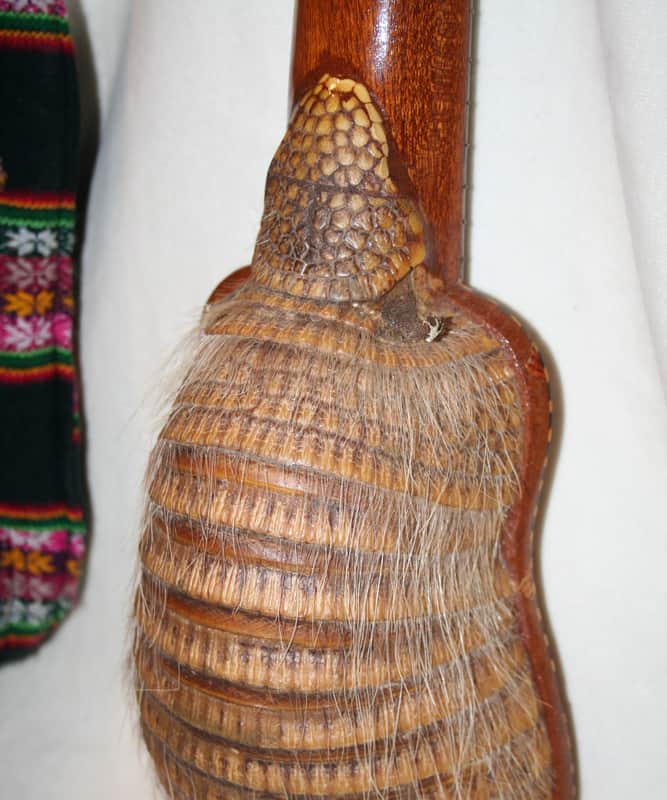 VINTAGE CHARANGO w CASE ARMADILLO 10 STRING BOLIVIAN FOLK | Reverb