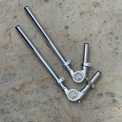 (2) Pair Pearl Uni-Lock Long Tom Holder Arms 13" x 3" Mounts image 3