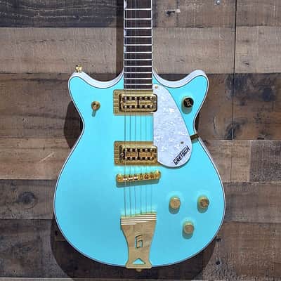 2017 Gretsch G5437 Double Jet FSR - Surf Green - image 1