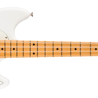 Fender Player II Mustang Bass PJ Maple FB Polar White image 1