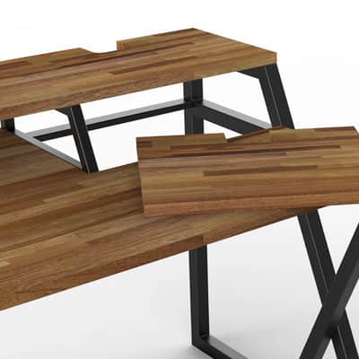Wavebone Headquarter Studio Workstation Desk and Keyboard Tray 2026 - Walnut image 16