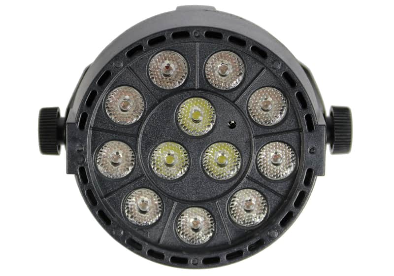Gearlux 12PCS 1-Watt RGBW LED Par Stage Light with Battery image 1