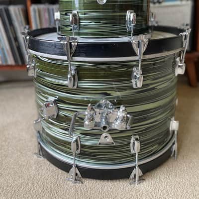 1960’s Ludwig Standard Avocado Strata Drums image 14