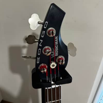 Ernie Ball Music Man Bongo 4 HH + Piezo 2003 - Sapphire Black image 3