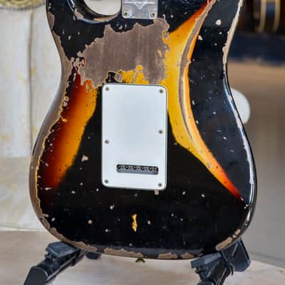 Fender Custom Shop LTD Roasted 61 Stratocaster Super Heavy Relic® Black over 3TSB image 5