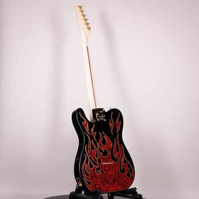 Fender James Burton Telecaster Red Paisley Flames Maple Fingerboard (US22184062) image 10