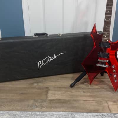 1999 BC Rich Ice Acrylic Warlock Guitar See Thru Red Lucite w OHSC image 17