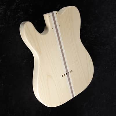 Grail ~ Thinline Telecaster Body ~ 3lbs 11oz ~ Flame Maple ~ Alder & Walnut ~ Unfinished image 3