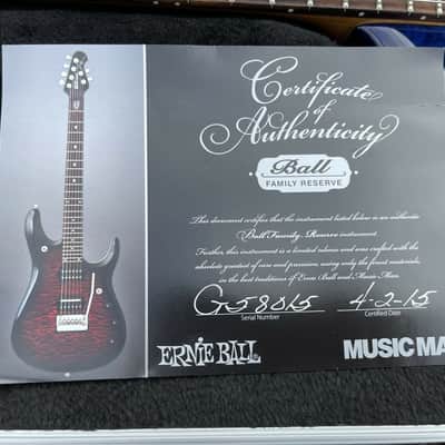 Music Man Luke III HH BFR Blueberry Burst Quilt Roasted RW - Mint Inc Case image 4