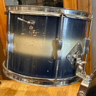 Ludwig 1965 Vintage Chicago Pioneer Blue/Grey Duco 3-Piece Drum Set w/ one stand( Snare), One Pedal (Speed Master), One Tom Bracket, & Faux Leather Snare Case image 5