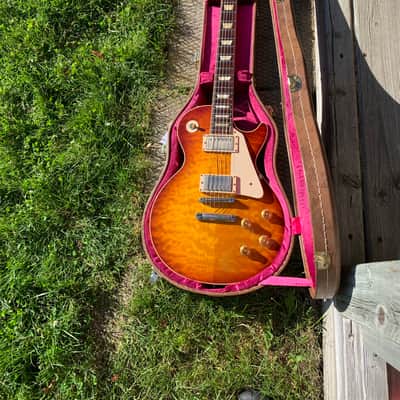 Gibson R8 yamano Les Paul insane Custom shop quilt top spectacular guitar  1990’s Burst Near mint! image 10
