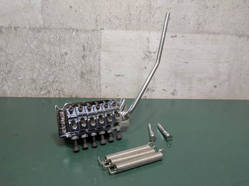 Vintage Floyd Rose FRT-2 Fernandes Headbanker 80's Chrome image 1