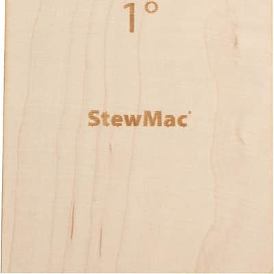 StewMac Neck Shims for Bass, Blank - 6 Pack of 1 Degree Shims image 1