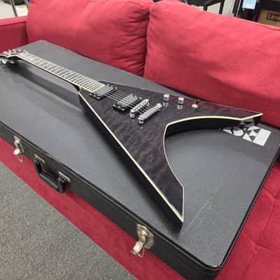 ESP LTD Ninja-600 Michael Amott Signature with Case - See Thru Black image 7