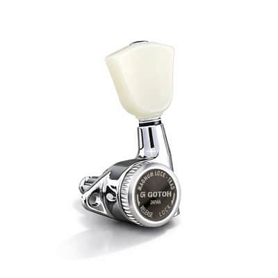 Gotoh Magnum Lock Trad Tuners SG301 MG-T- P4N -  Chrome - 3 per side - For Les Paul - 05112CYTX-AEL