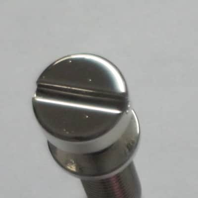 one pair of rarely handled, near A+ genuine Gibson Nickel STUDS, also called Mounting Pieces (NO anchors) for PTTP-015 Nickel Stop Bar Tail piece (Stop Bar Tailpiece NOT included) nickel finish (ninc alloy metal) image 3