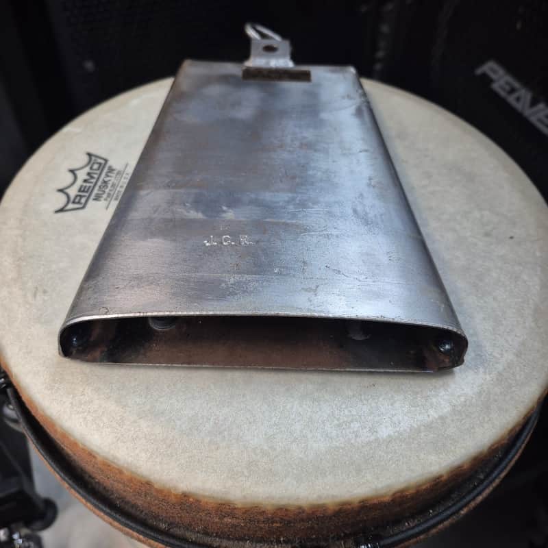 J.C.R. Half Moon Cowbell with mount 1990s Bronx- Raw Finish | Reverb