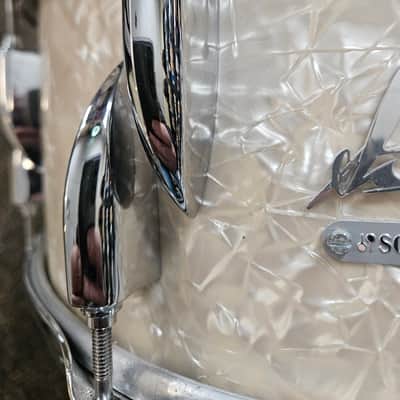 Sonor 14x5.75 Vintage Series White Marine Pearl Snare Drum image 3