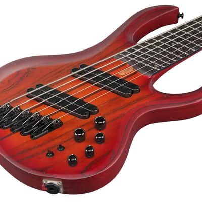 Ibanez BTB Bass Workshop 6 String Electric Bass w/Case Multi scale - Brown Topaz Burst Flat (BTB866MSBRF) image 10