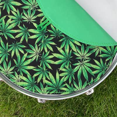 14" reversible Drum Bunny cotton drum cover - partial mute - dampener - compare to Big Fat Snare Drum Quesadilla, Drum Tortilla image 3