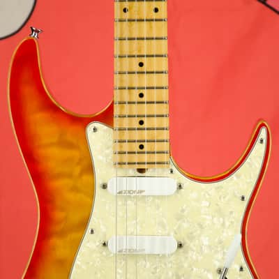 Used Zion RT Classic Electric Guitar, Vintage Cherry Burst, OHSC image 9
