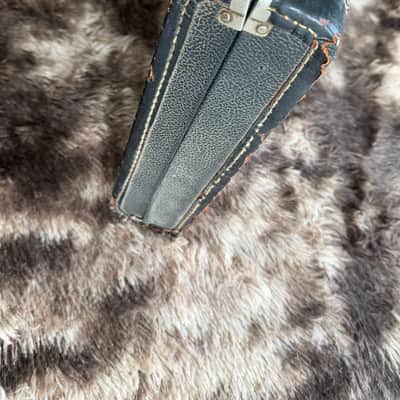 1960s Fender Jazz Bass Vintage Hard Case - Black / Orange image 16