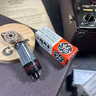 GE General Electric GE 5y3gt Tube gray  plates rectifier Tweed / Champ amps - Gray plate image 7