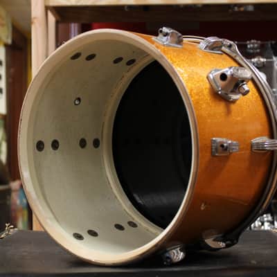 1960s Ludwig 8x12 Tom in Gold Sparkling Pearl image 6