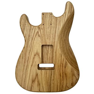 Amuic Strat Electric Guitar Body Vintage, 2Pcs SSS Roasted Swamp Ash Wood Body for ST Electric Guitar (Natural) image 4
