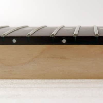 Guitar Neck NEW Style Headstock 25.5" Scale 22 Fret Maple Rosewood It's a Nice One image 12