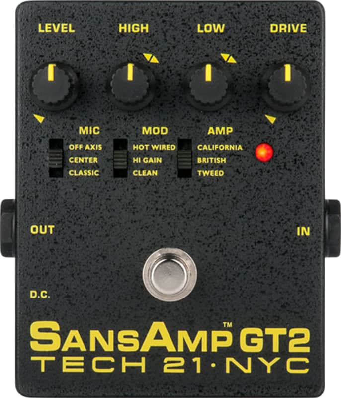 Tech 21 GT2 Tube Amp Simulator Effects Pedal image 1