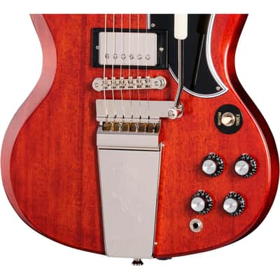 Epiphone 1964 SG Standard with Maestro Vibrola Reissue Guitar - Cherry Red image 7