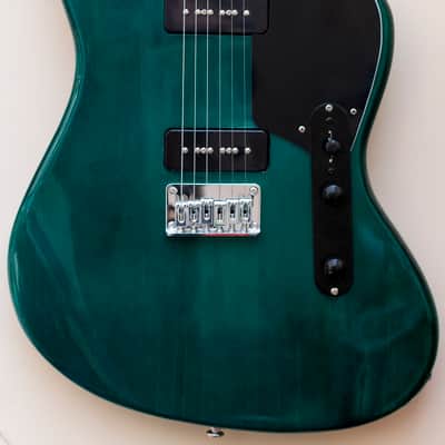 Fender Telemaster Jazzcaster Teal Green  Transparent Custom Offset guitar - USA rosewood neck image 1