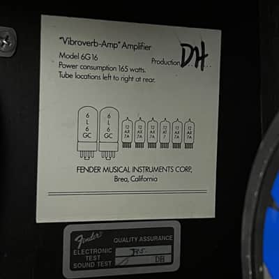 Fender '63 Vibroverb Reissue Amp- Brown 1993 image 6
