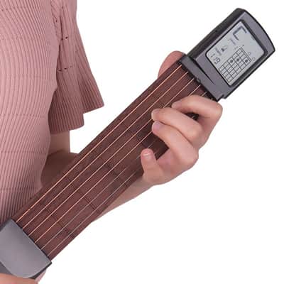 Digital 6 Frets Pocket Guitar Tool w/ Screen For Chords (Guitar Trainer) image 1
