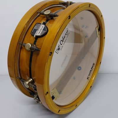 Odery Odery Custom Shop Snare, Araucaria & Teak woods, Wood Hoops and antique brass hardware - 14" x 5.5" image 1