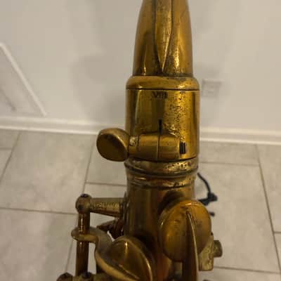 1939 Conn 6M Alto Saxophone “Model VIII” Pre-War Naked Lady – Fresh Pads – Good Playing Condition image 8