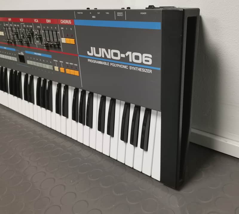 Roland Juno-106 61-Key Programmable Polyphonic Synthesizer 1984 - 1985 - Black *Serviced/overhauled/great condition* image 1