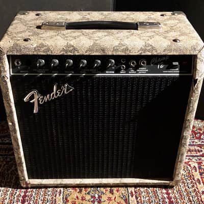Fender Champ 12 1990 12W Combo Guitar Amp Snakeskin finish 1990 image 7