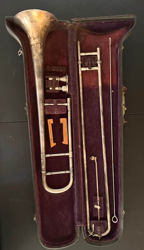 1926 C.G. Conn 4H Artist Silver-Plated Tenor Trombone w/Case & Conn-Innes Mouthpiece image 1