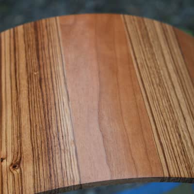 HHG drums PRE-SALE 14x7 Zebrawood/cherry Stave Snare 2020 Natural Satin Lacquer image 13