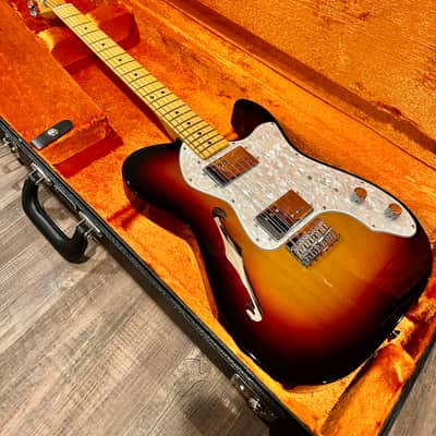Fender American Vintage II '72 Telecaster Thinline 2022 - Present - 3-Color Sunburst image 1