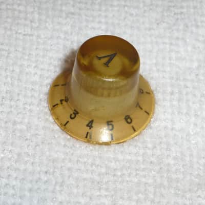 Vintage 1960's 1970s Univox Guyatone Teisco Conrad Etc. Single Gold Volume Knob MIJ image 1