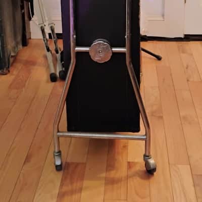 VOX - 1967 Westminster V1182 Solid State Amp Head - 1968 Royal Guardsman Model V4131 Cabinet - Rolling/Tilting Metal Stand - Black - Thomas Organ Company - California - USA - "AS-IS" image 9