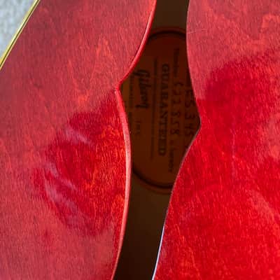 Gibson ES-345 Collector Grade 1970 Orange Label Cherry Red w/ Orig. Case image 23