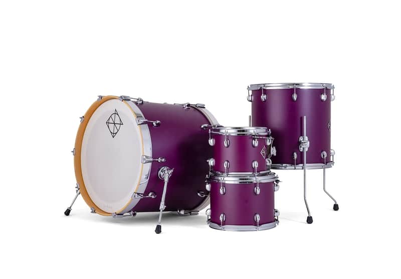 Dixon PODCSTH422-01-SDP Cornerstone Hybrid Shellset 4pc Satin Deep Purple Bild 1